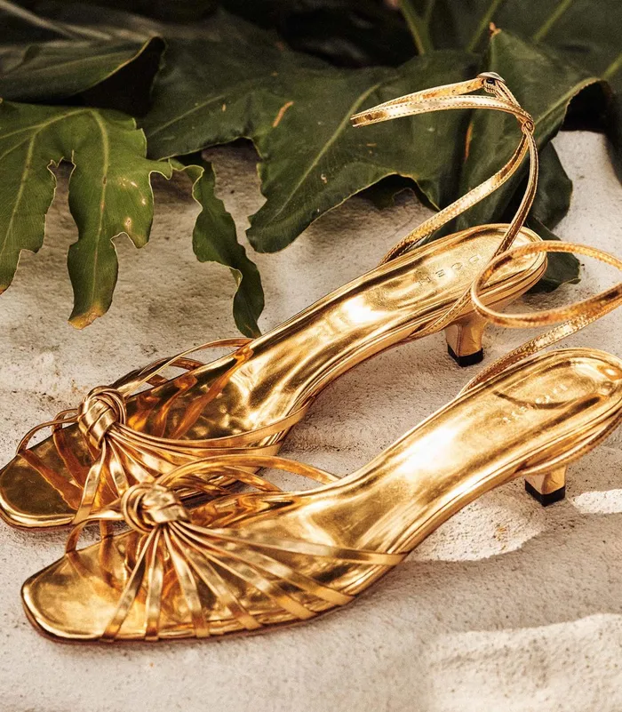 DEN Hepburn Heel Gold Women Shoes