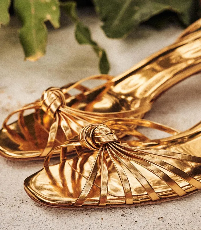 DEN Hepburn Heel Gold Women Shoes