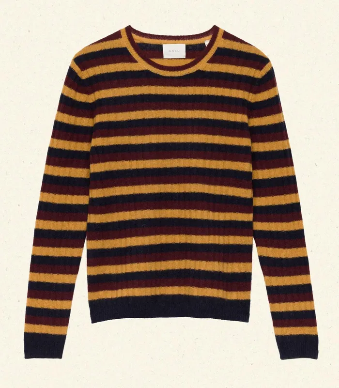 DEN Hyeres Cashmere Sweater Carrington Stripe Women Knitwear DEN Hyeres Cashmere Sweater Carrington Stripe Women Knitwear