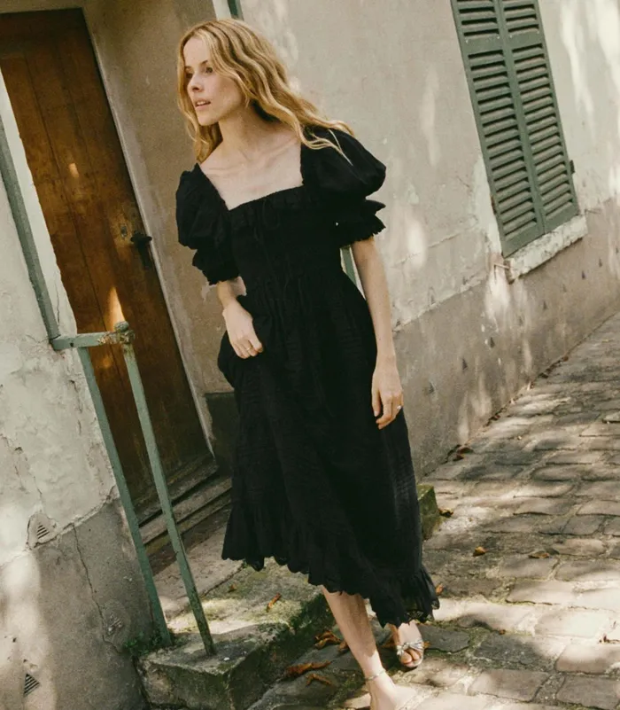 DEN Izabal Dress Navy Women Dresses