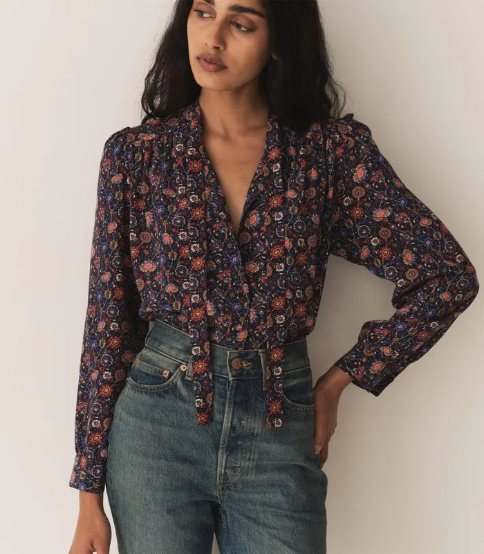 DEN Josseline Top Midnight Riviera Medallion Women Tops
