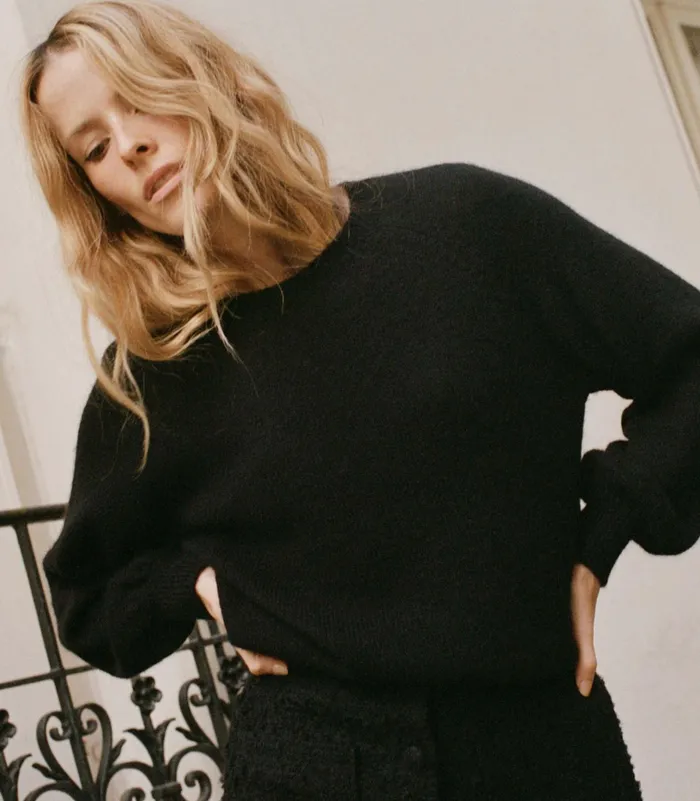 DEN Marsena Sweater Black Women Knitwear DEN Marsena Sweater Black Women Knitwear