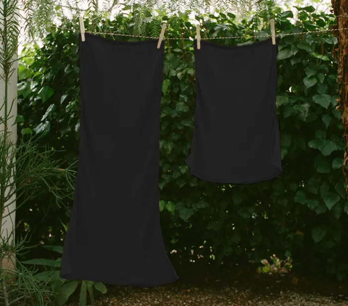 DEN Mini Skirt Slip Black Women Slips