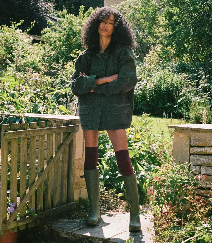 DEN Pascual Barn Jacket Dark Olive Women Coats and Jackets