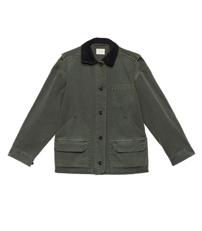 DEN Pascual Barn Jacket Dark Olive Women Coats and Jackets