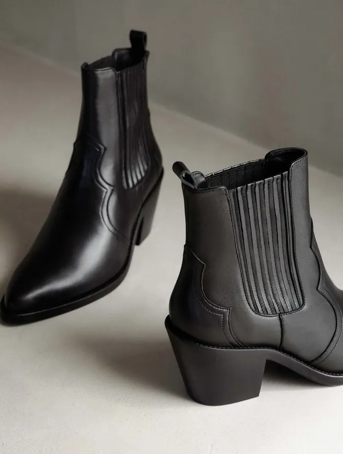 Dakota Passion Black Women Bobbies Ankle Boots