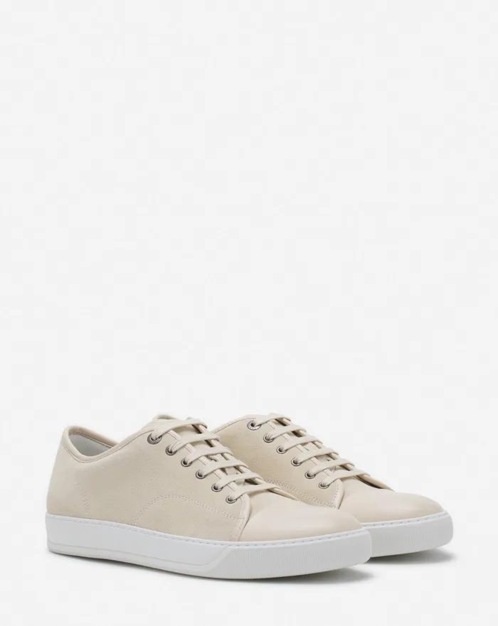 Dbb1 Leather And Suede Sneakers Vanilla Men Lanvin Sneakers Dbb1 Leather And Suede Sneakers Vanilla Men Lanvin Sneakers