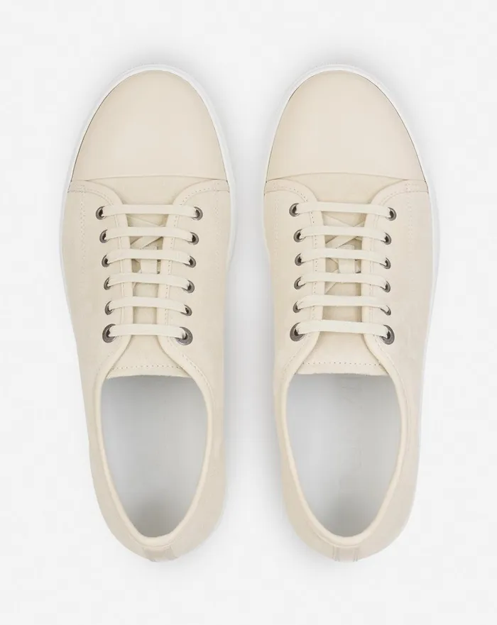 Dbb1 Leather And Suede Sneakers Vanilla Men Lanvin Sneakers Dbb1 Leather And Suede Sneakers Vanilla Men Lanvin Sneakers