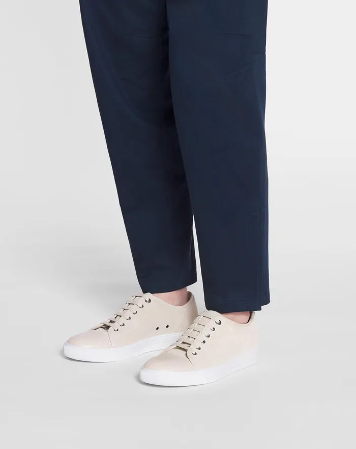 Dbb1 Leather And Suede Sneakers Vanilla Men Lanvin Sneakers Dbb1 Leather And Suede Sneakers Vanilla Men Lanvin Sneakers