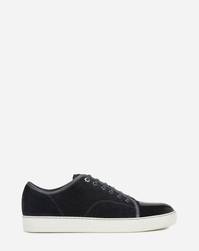 Dbb1 Suede And Patent Leather Sneakers Grey Men Lanvin DBB1