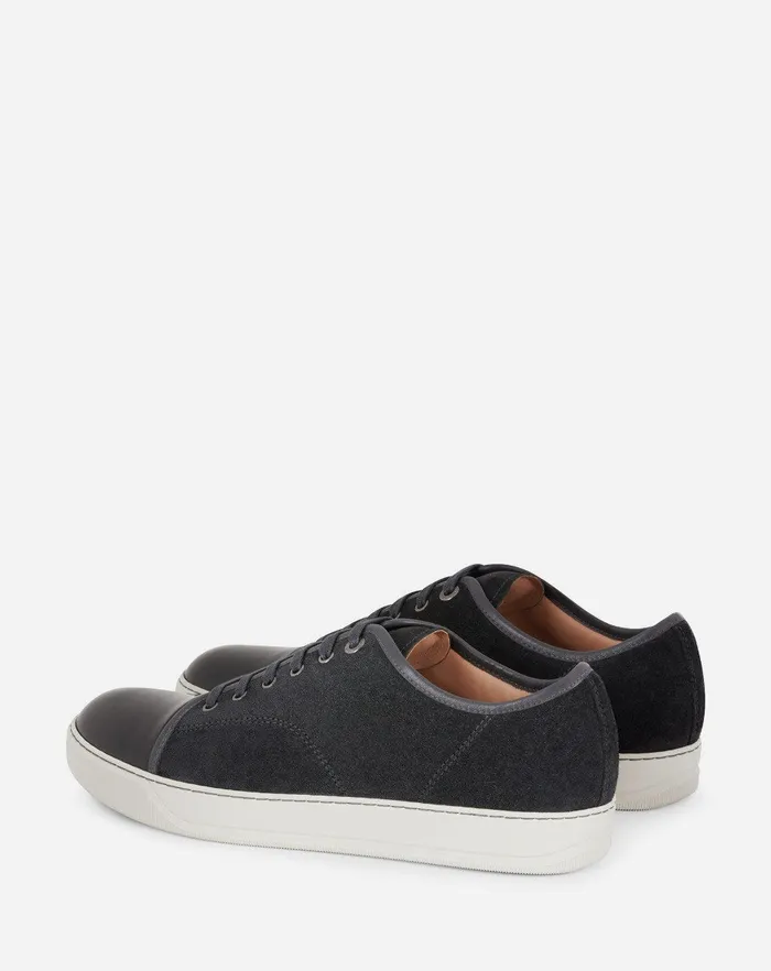 Dbb1 Suede And Patent Leather Sneakers Grey Men Lanvin DBB1