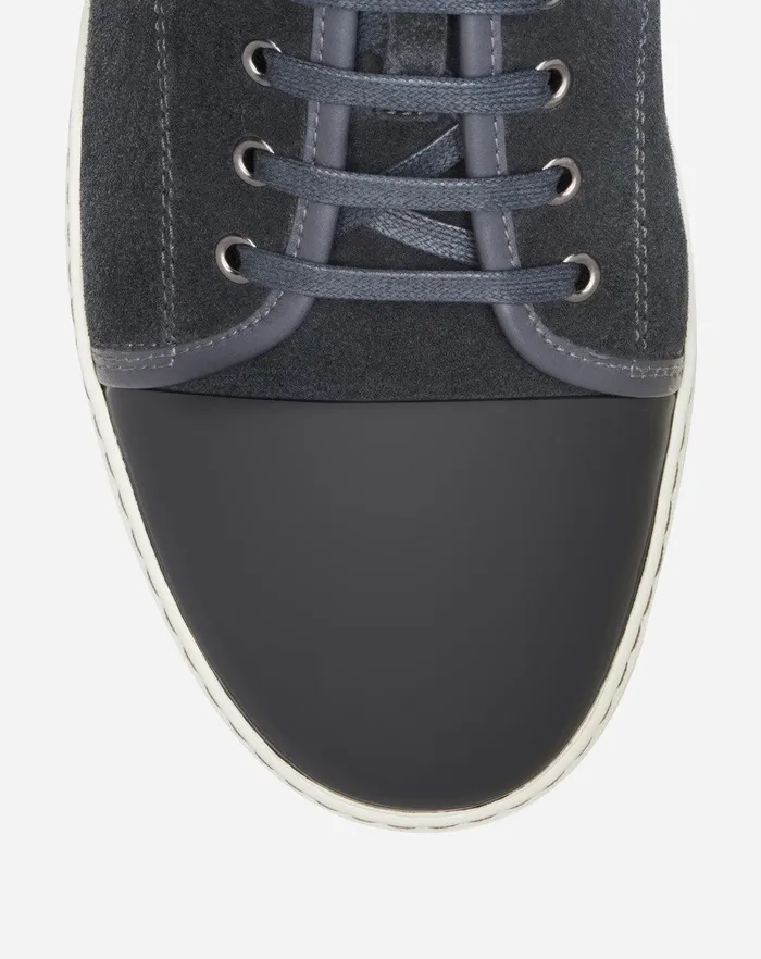 Dbb1 Suede And Patent Leather Sneakers Grey Men Lanvin DBB1