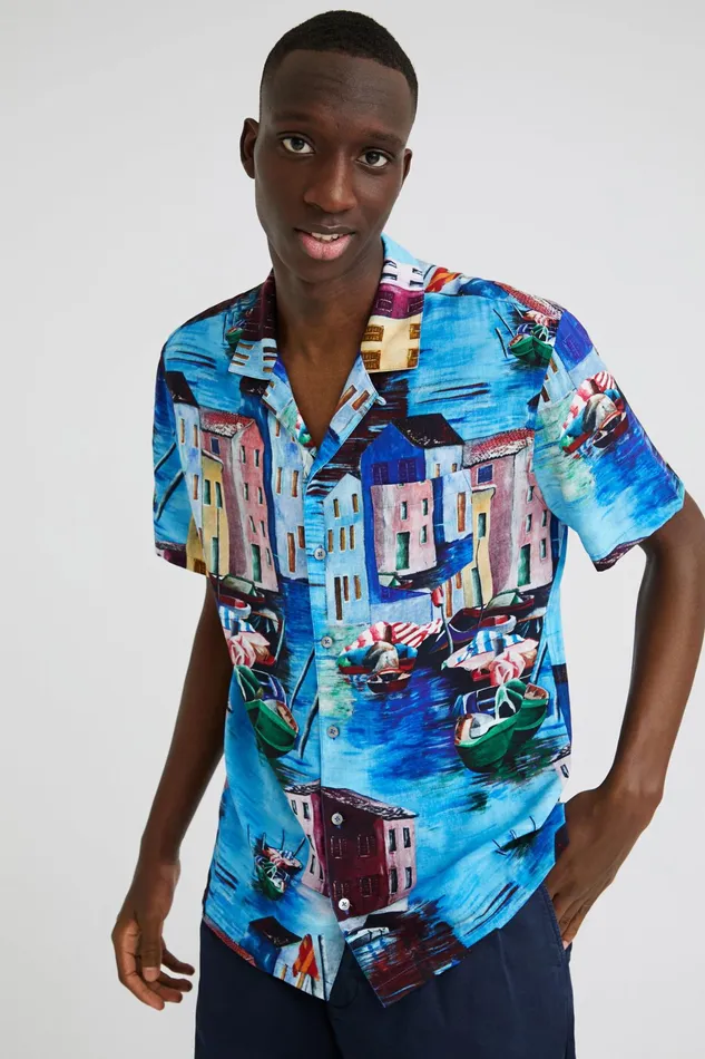 Desigual Arty Resort Shirt Mens Shirts