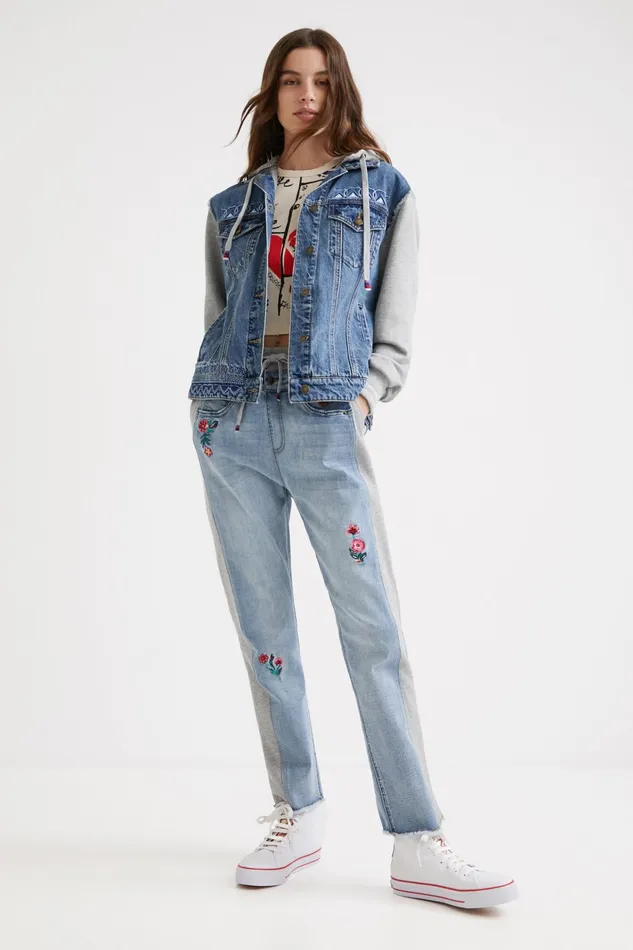 Desigual Birds Of Paradise Hybrid Jacket Women Jackets