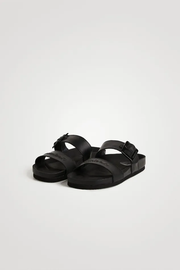 Desigual Flat Leather Strap Sandals Women Sandals