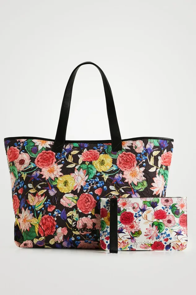 Desigual Floral Shopper Women Shopper and Tote Bags