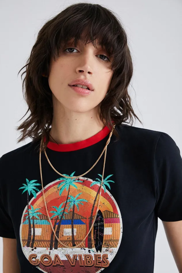 Desigual Shortsleeve Goa Tshirt Women Tshirts