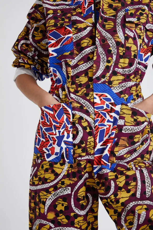 Desigual Stella Jean Long Jumpsuit Women Pants and Leggings