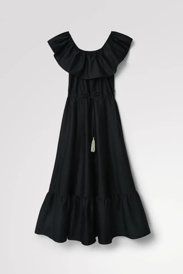 Desigual Stella Jean Ruffled Midi Dress Women Dresses