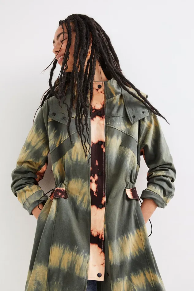 Desigual Tiedye Parka Women Jackets