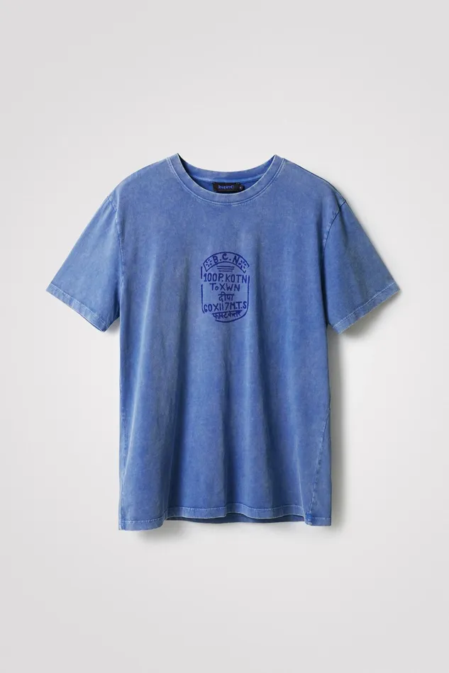 Desigual Tribal Seal Tshirt Mens Tshirt and Polos