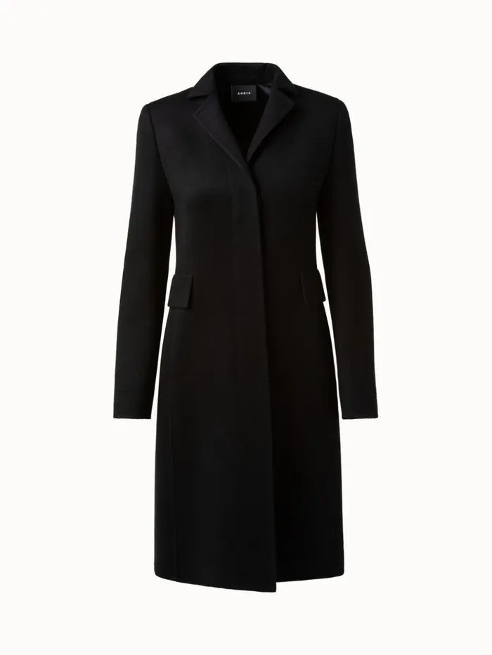 DoubleFace Cashmere Coat Black Women Akris Coats