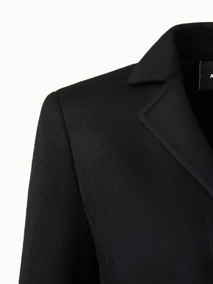 DoubleFace Cashmere Coat Black Women Akris Coats
