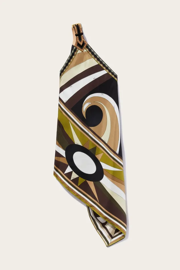 Dresses Women PUCCI CigniPrint Asymmetric SilkTwill Dress