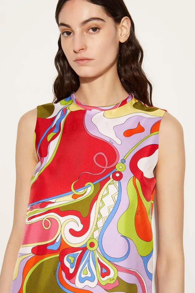 Dresses Women PUCCI OrchideePrint SilkTwill Dress