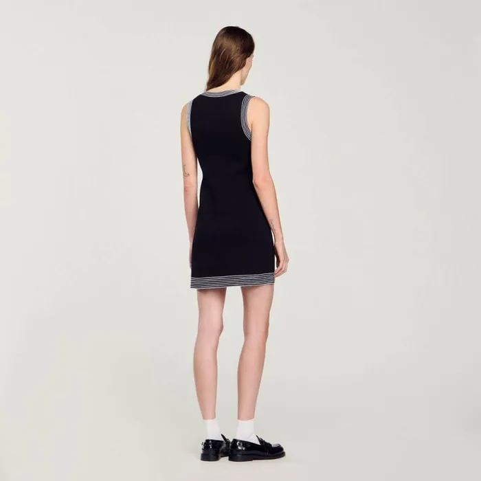 Dresses Women SANDRO Short Buttonup Dress Black