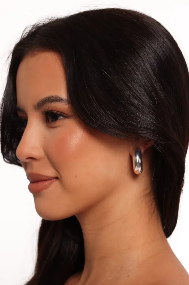 Earrings Women petalandpup Katie Hoop Earrings 8211 Silver Silver