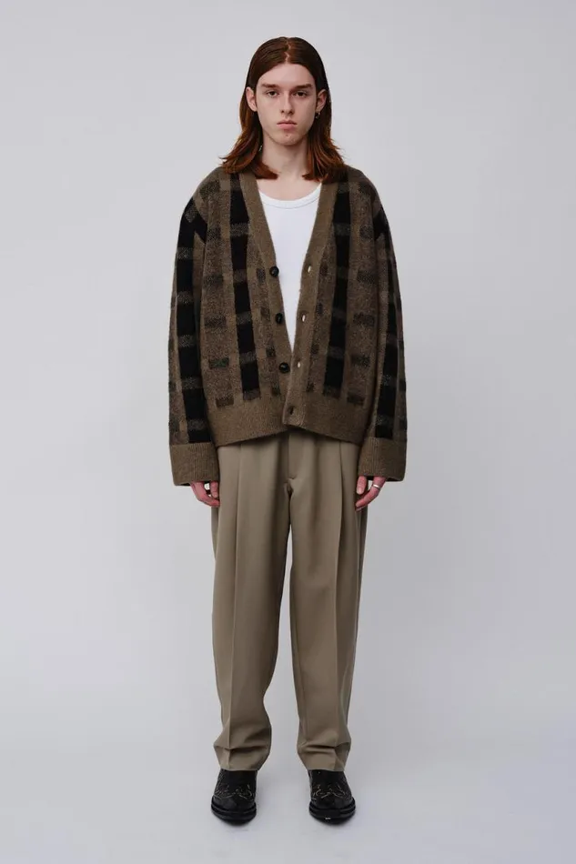 Edmonton Check 8211 Brown Check Men Won Hundred Knitwear
