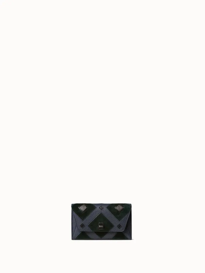 Envelope In Tiled Roof Patchwork Graphitepacific Women Akris Clutches