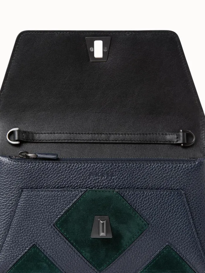 Envelope In Tiled Roof Patchwork Graphitepacific Women Akris Clutches