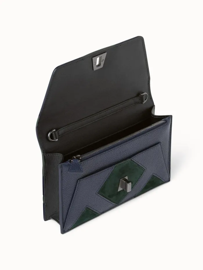 Envelope In Tiled Roof Patchwork Graphitepacific Women Akris Clutches