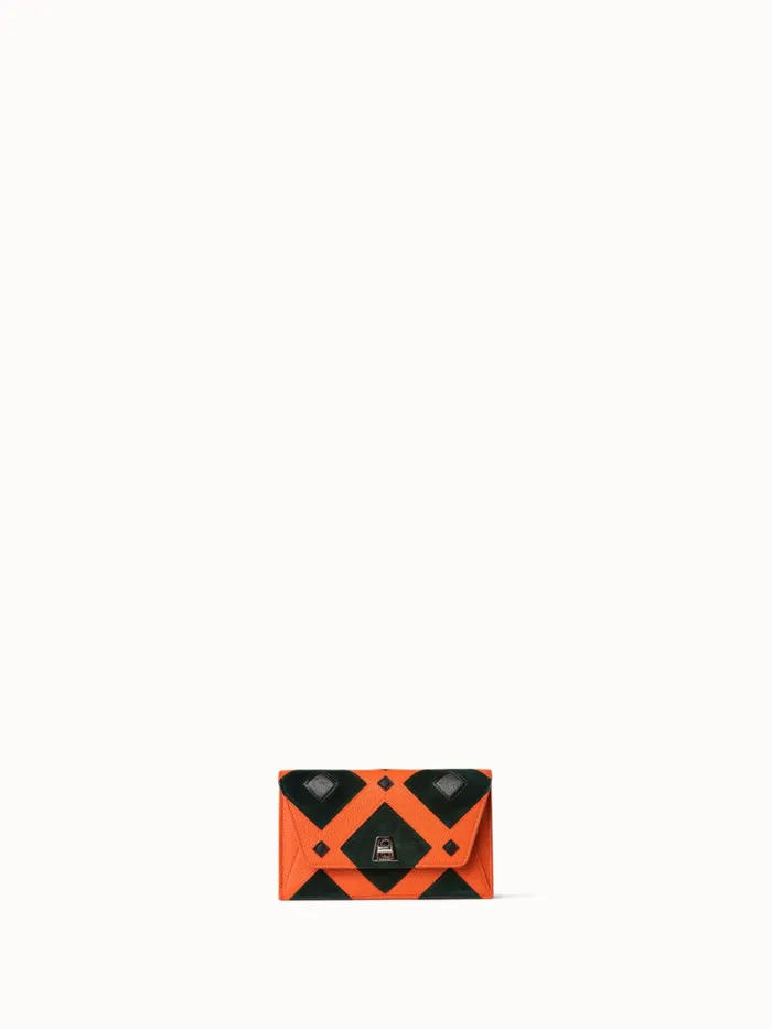Envelope In Tiled Roof Patchwork Mulitcolor Women Akris Shoulder Bags