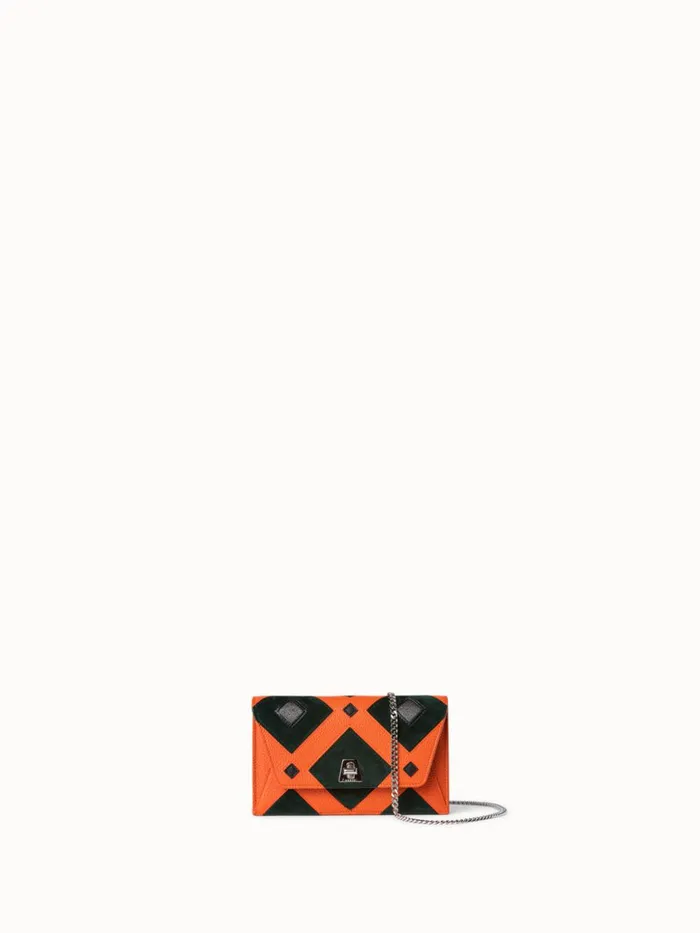 Envelope In Tiled Roof Patchwork Mulitcolor Women Akris Shoulder Bags