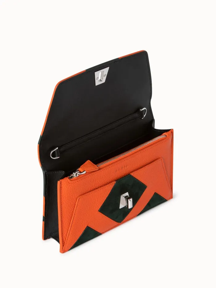 Envelope In Tiled Roof Patchwork Mulitcolor Women Akris Shoulder Bags