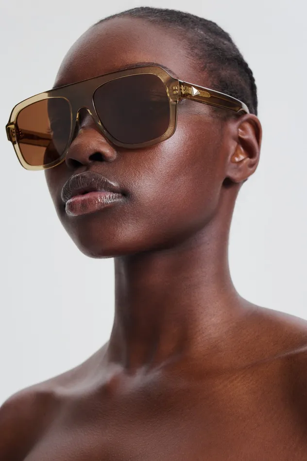 Eyewear ST FLAT TOP AVIATOR SUNGLASSES SAHARA 8211 Scanlan Theodore Women