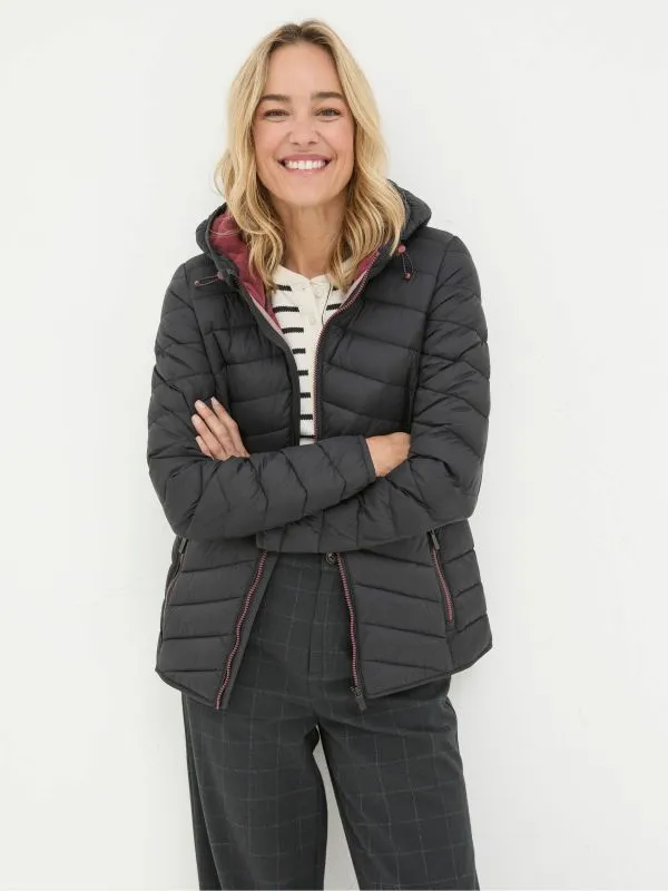Fat Face Coats and Jackets Women Ruby Black Lightweight Puffer Jacket