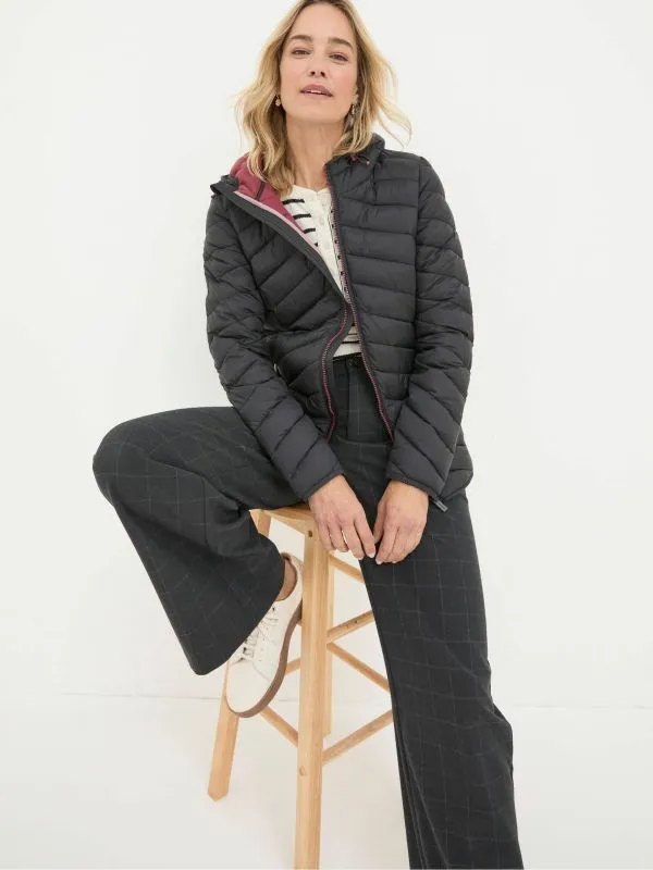 Fat Face Coats and Jackets Women Ruby Black Lightweight Puffer Jacket