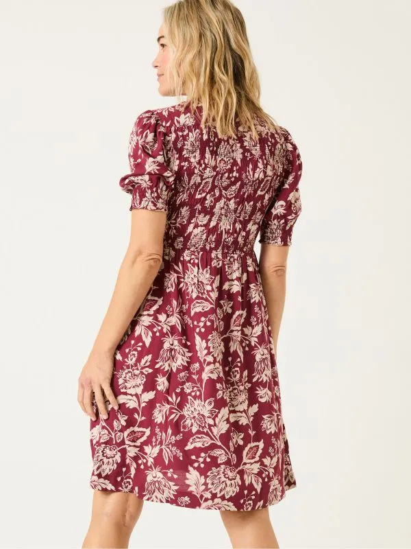 Fat Face Dresses Women Burgundy Red Juniper Dress