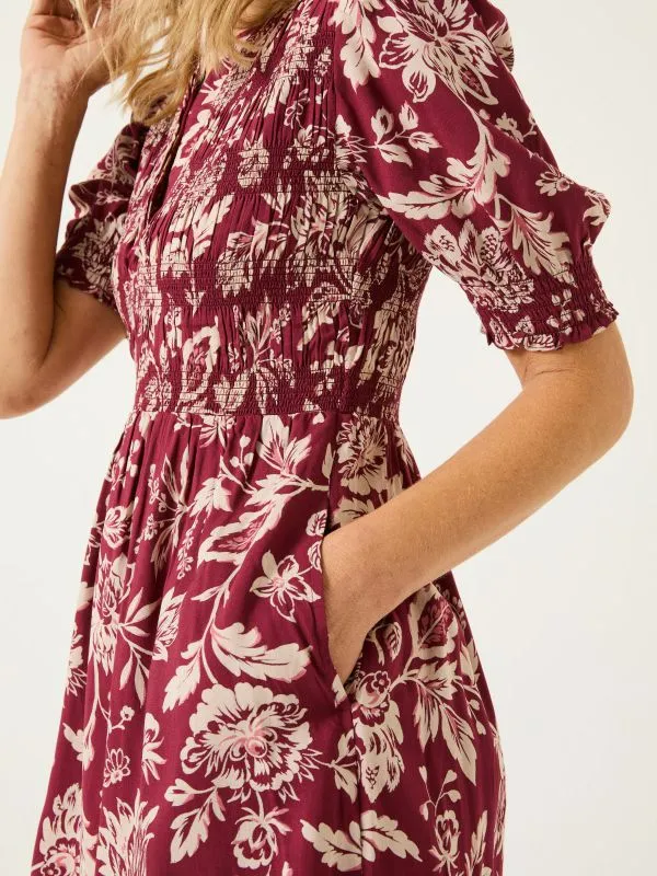 Fat Face Dresses Women Burgundy Red Juniper Dress