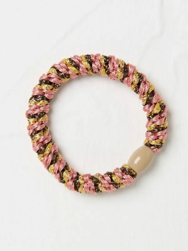 Fat Face Hair Accessories Women Pink Twist Hair Tie