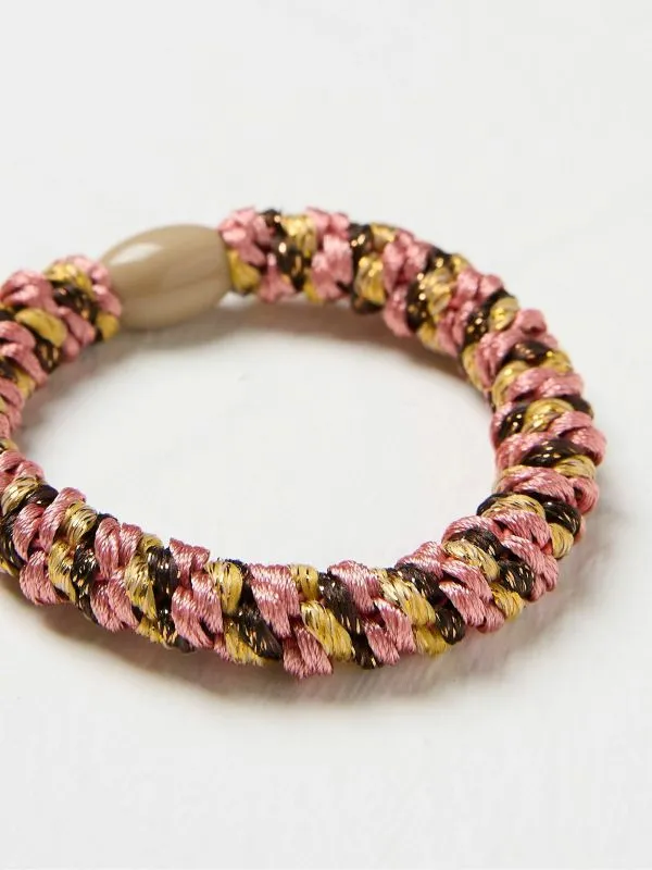 Fat Face Hair Accessories Women Pink Twist Hair Tie