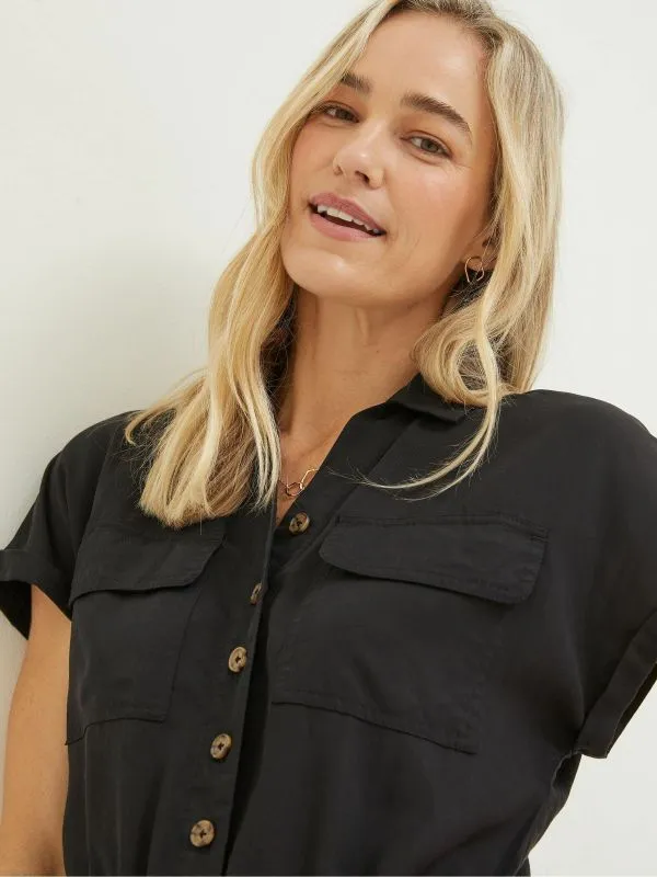 Fat Face Jumpsuits and Playsuits Women Black Una Jumpsuit