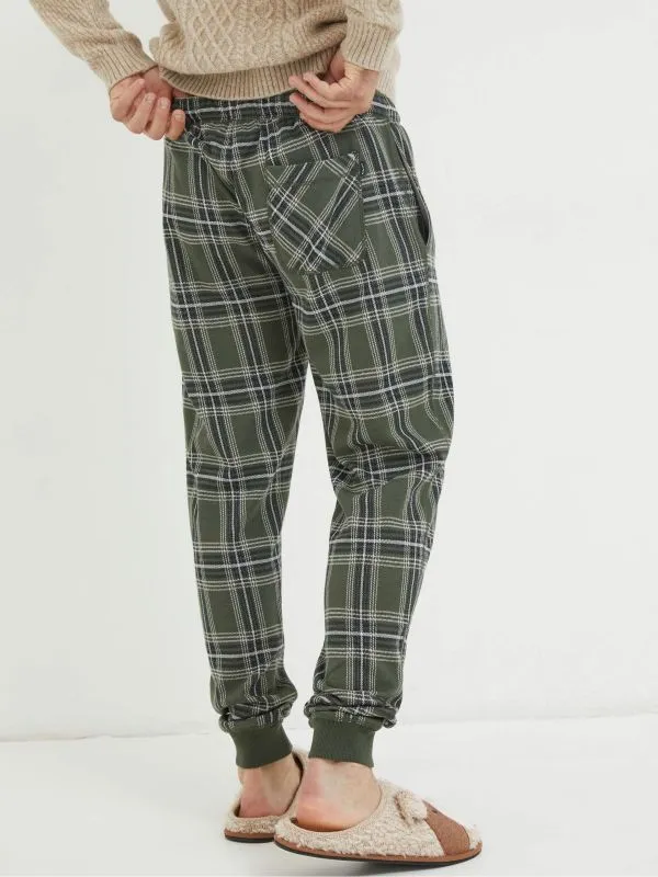 Fat Face Loungewear Men Green Kemble Cuffed Lounge Pyjamas