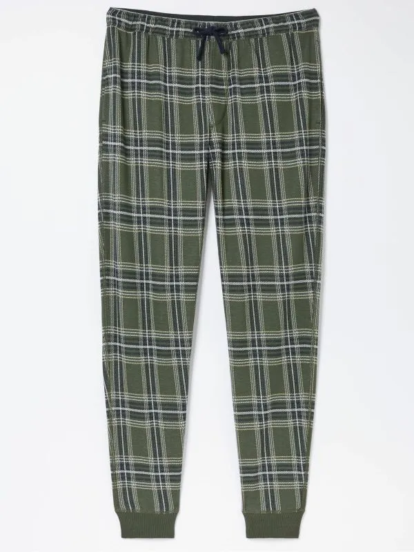 Fat Face Loungewear Men Green Kemble Cuffed Lounge Pyjamas
