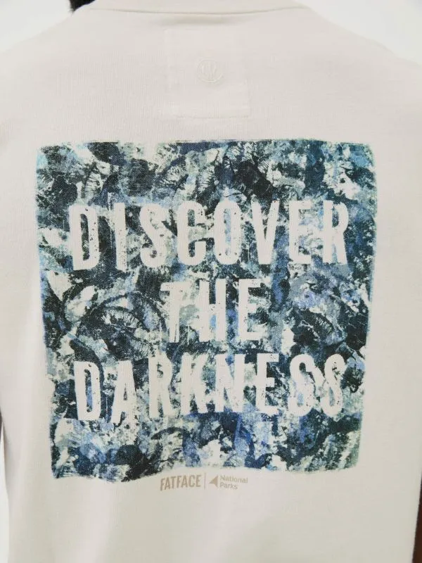 Fat Face Loungewear Men Natural Dark Skies Discover Darkness TShirt