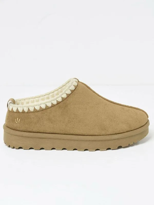 Fat Face Pyjamas and Nightwear Women Lyra Brown Snug Mule Slippers